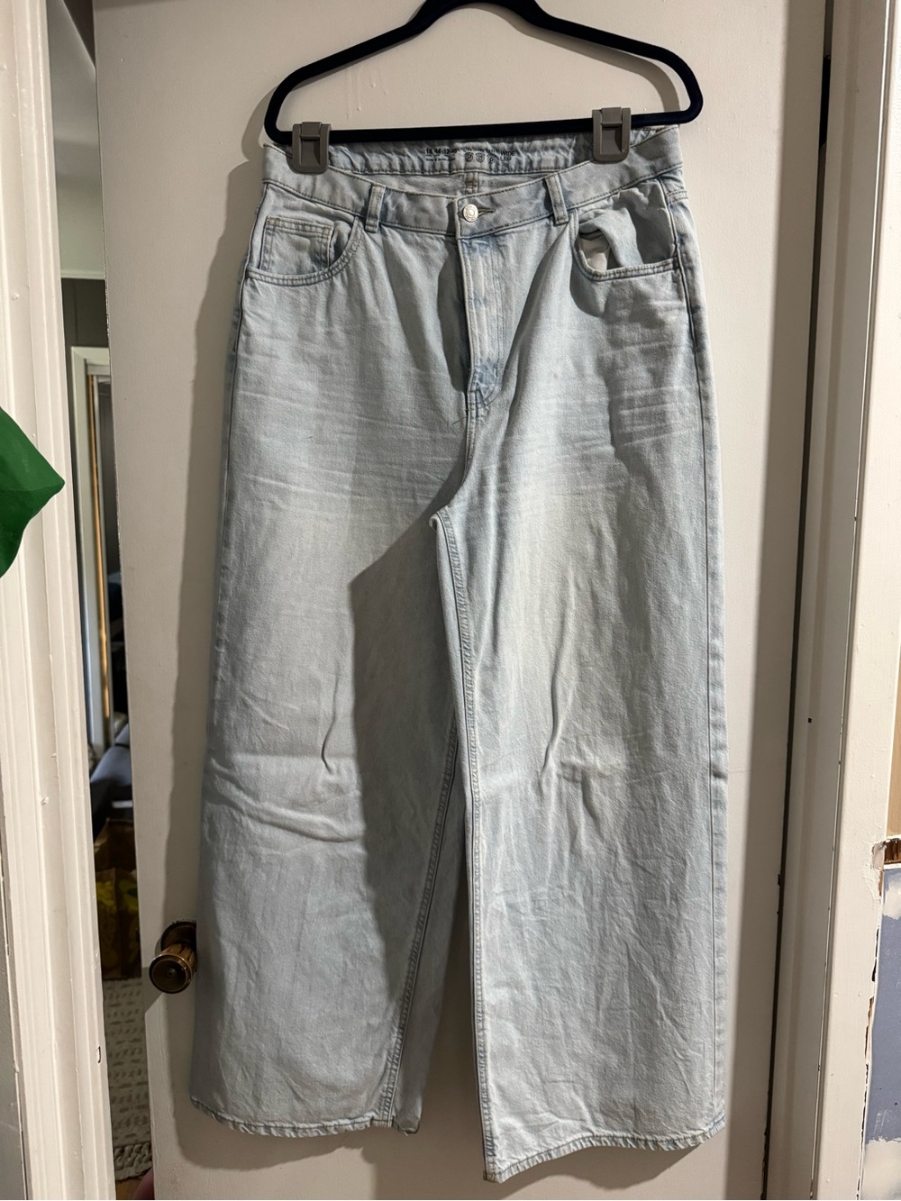 Primark wide leg jeans in a super light ice wash